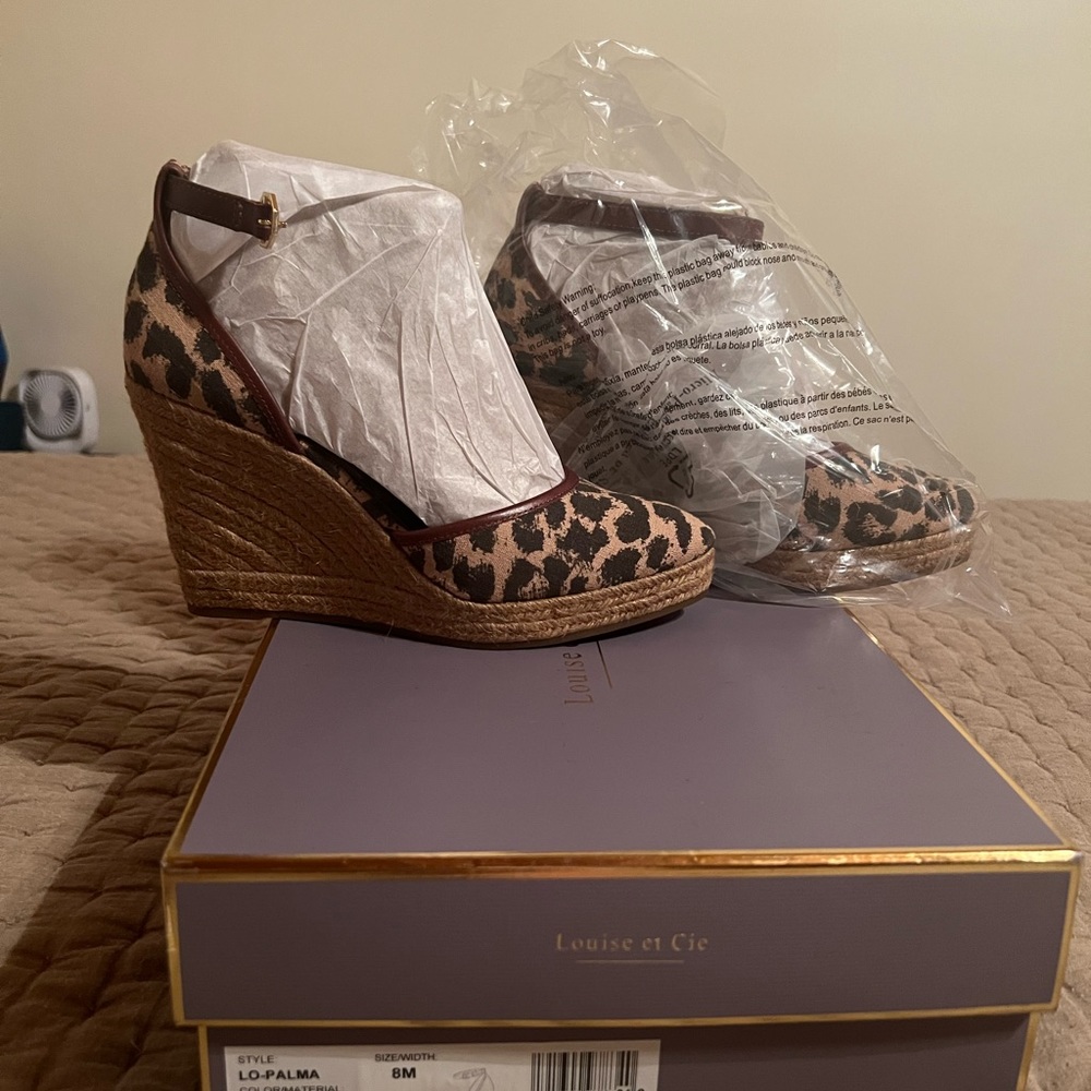 Espadrille wedges leopard